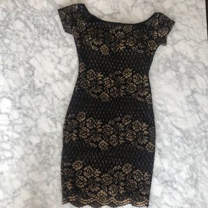 Black and Gold Dry Goods Dress